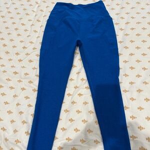 Beyond Yoga Space Dye Out of Pocket High Waisted Midi Legging Marine Blue sz L